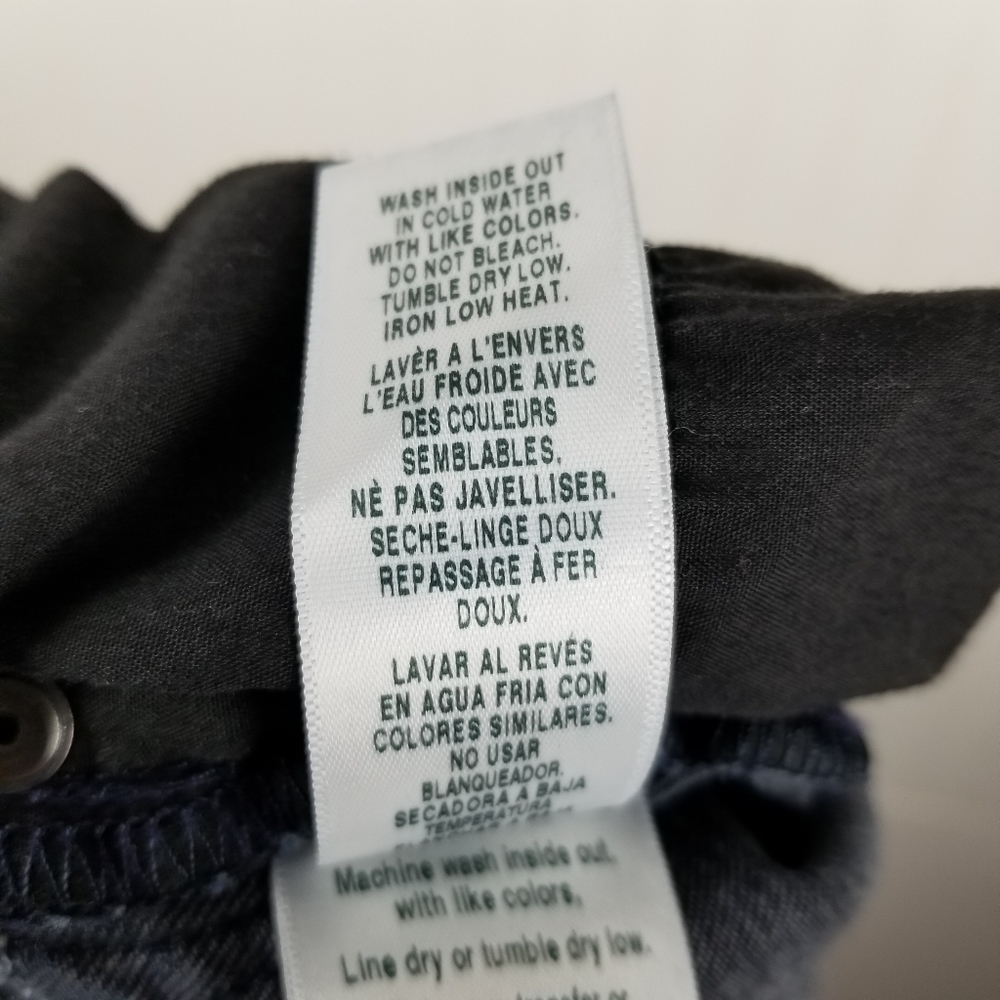 Frame Jeans le High skinny Raw Edge Beat Size 30 Ankle Stretch Cropped Dark Wash - Picture 9 of 12